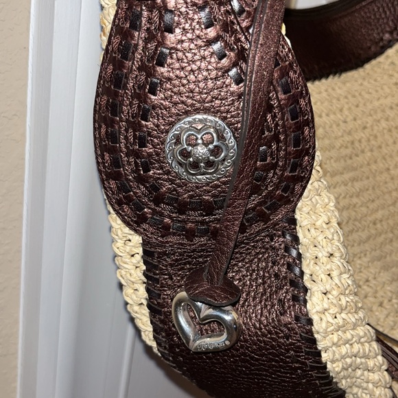 Brighton Raffia Shoulder Bag Like New - Picture 2 of 10